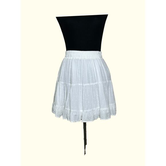 Forever 21 white pull on mini skirt size M - Picture 6 of 10